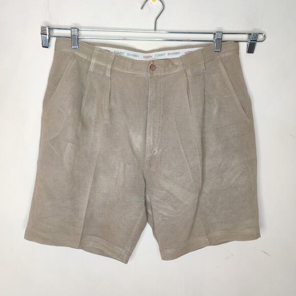 Tommy Bahama Silk Pleated Shorts - Picture 1 of 10